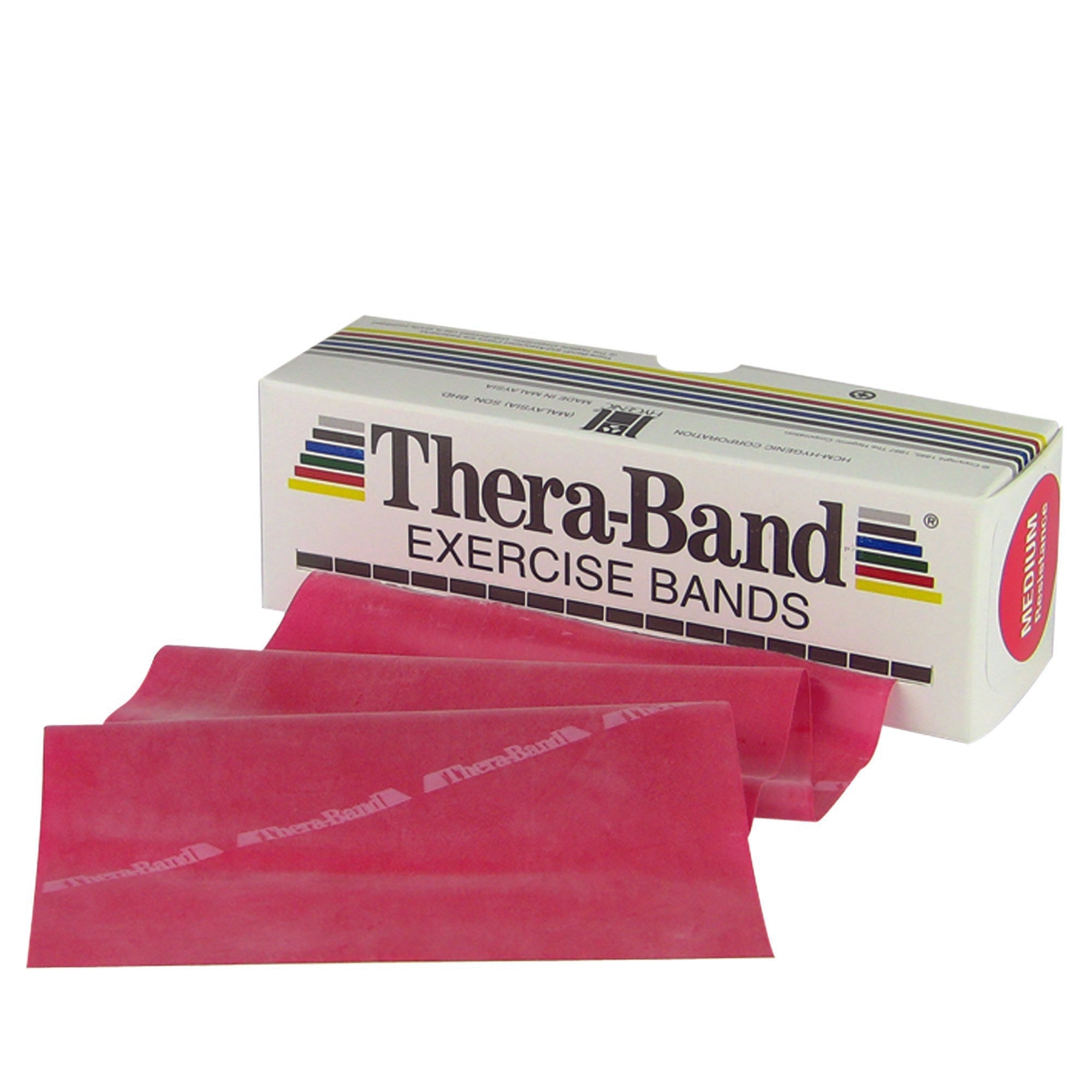 Exercise Resistance Band TheraBand Red 5 Inch X 6 Yard Medium Resistance