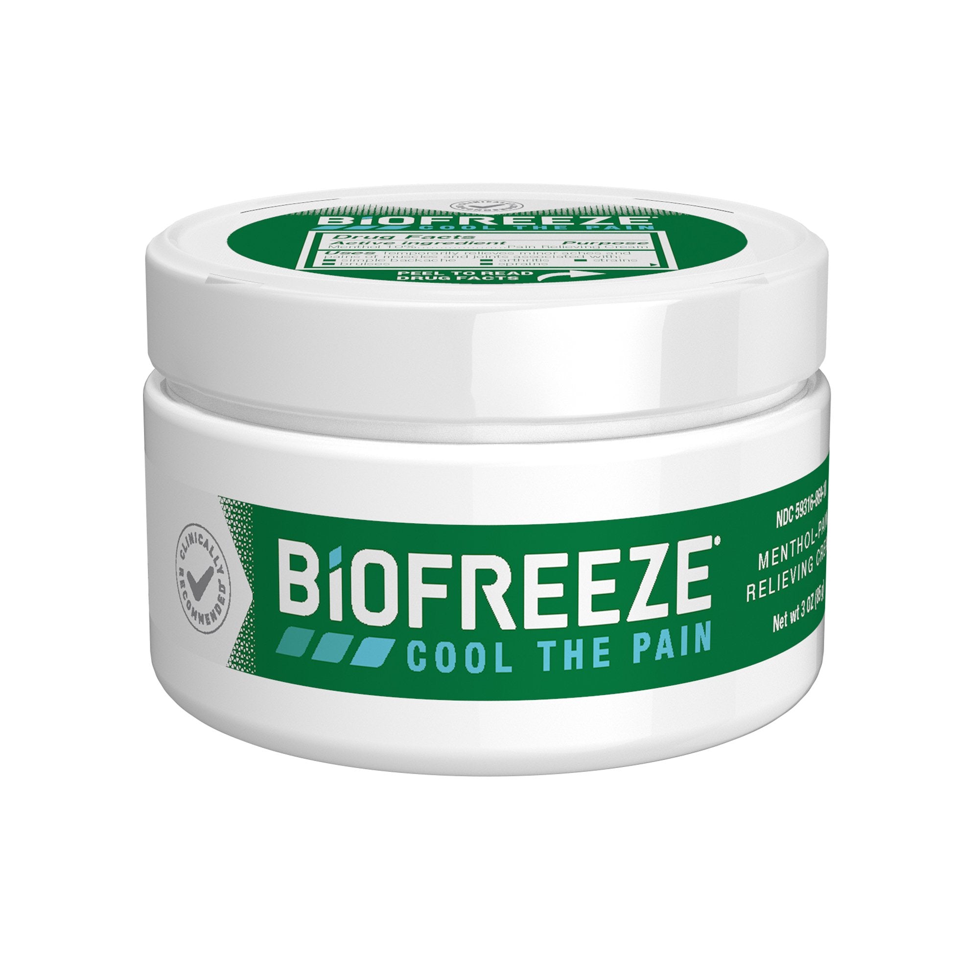 Topical Pain Relief Biofreeze® 10% Strength Menthol Cream 3 oz.