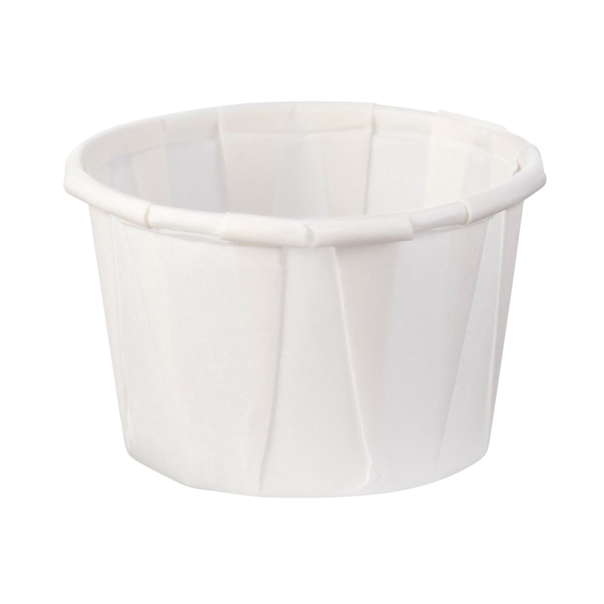 Souffle Cup Solo 1 oz. White Paper Disposable, Packaging Type- Case