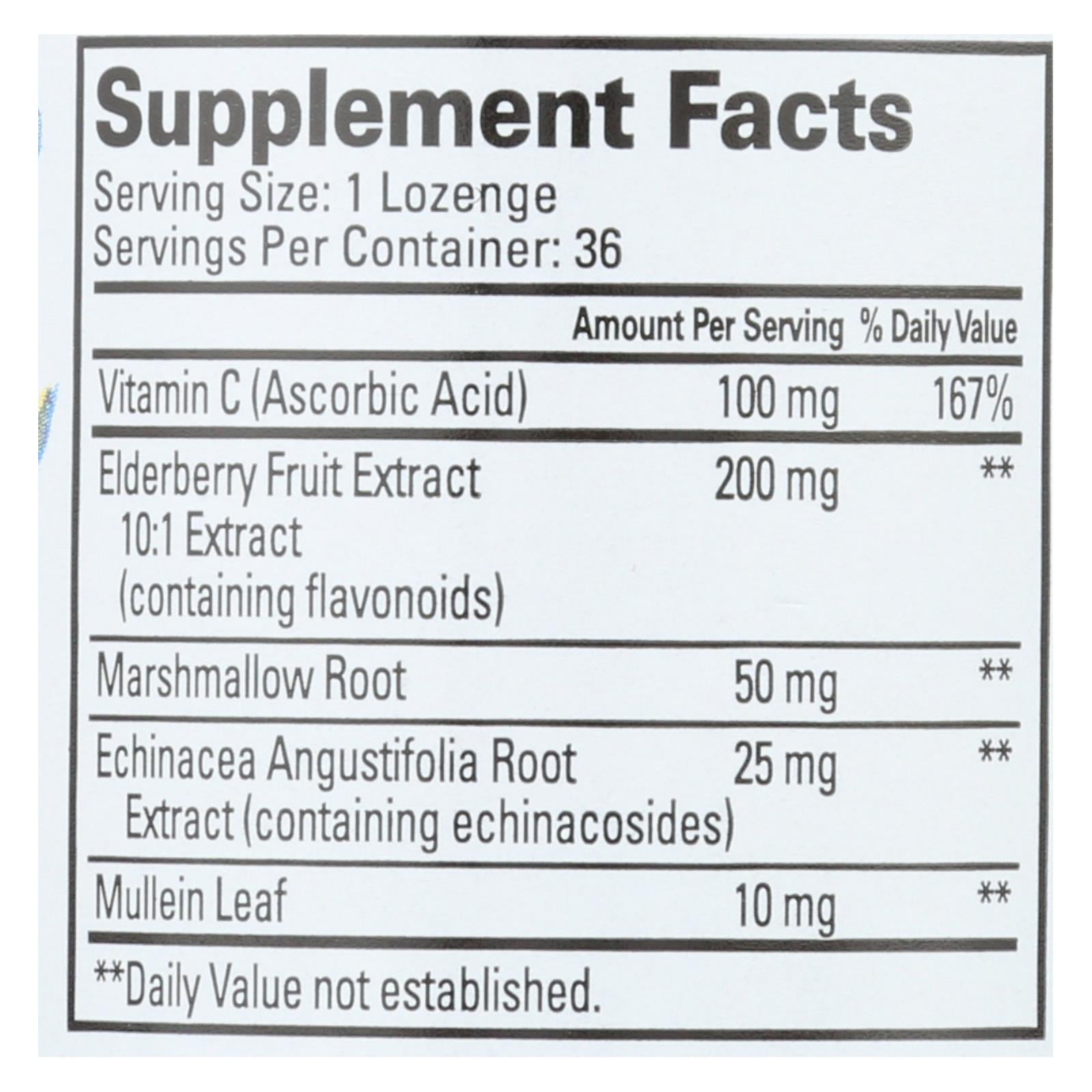quantum elderberry lozenges raspberry 36 lozenges