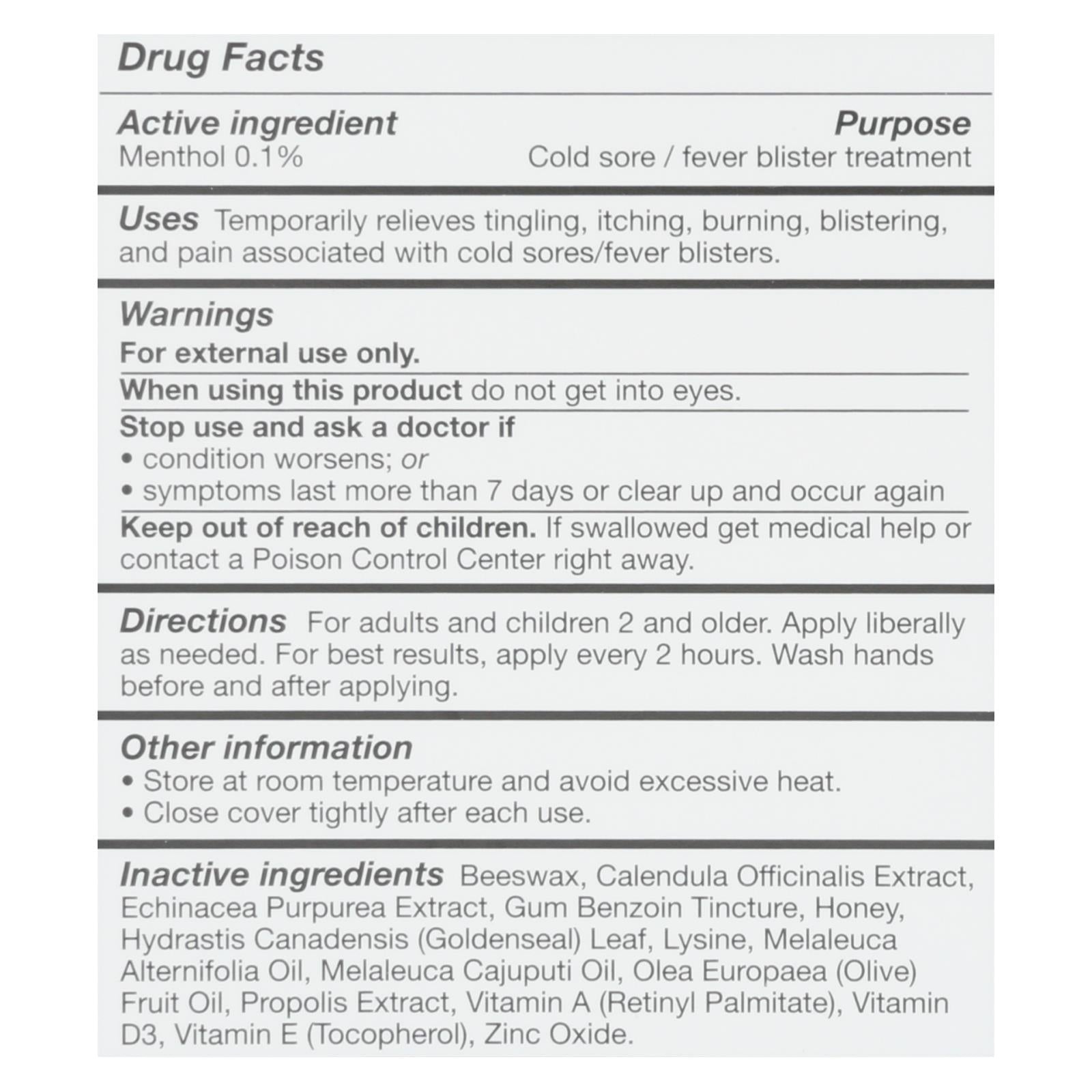 quantum lipclear lysine and cold sore treatment all natural ointment 0 25 oz