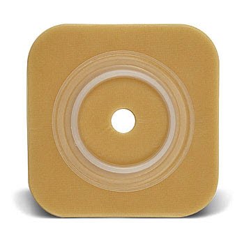 Ostomy Barrier Sur-Fit Natura Trim to Fit, Extended Wear Durahesive Without Tape 100 mm Flange Purple Code System Hydrocolloid 2-5/8 to 3-1/2 Inch Opening 6 X 6 Inch, Packaging Type- Box