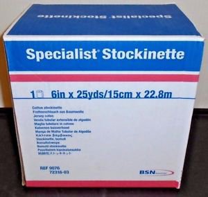 Stockinette Undercast Specialist 6 Inch X 25 Yard Cotton NonSterile, Packaging Type- Box