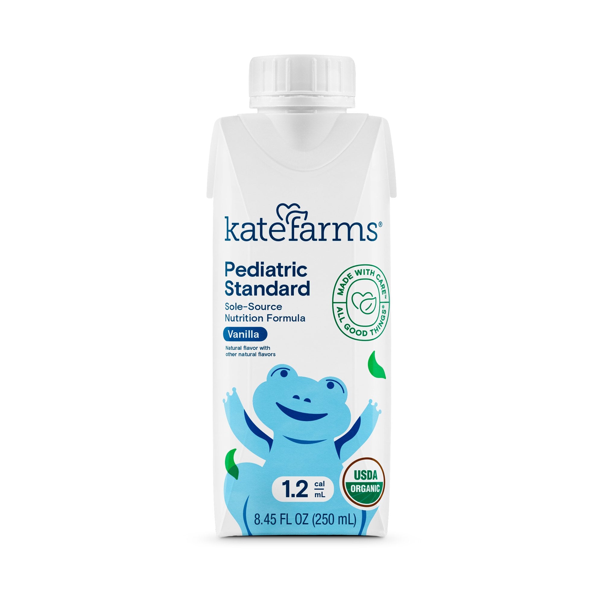 Pediatric Oral Supplement Kate Farms Pediatric Standard 1.2 Vanilla Flavor 8.45 oz. Carton Liquid Organic Pea Protein, Packaging Type- Case