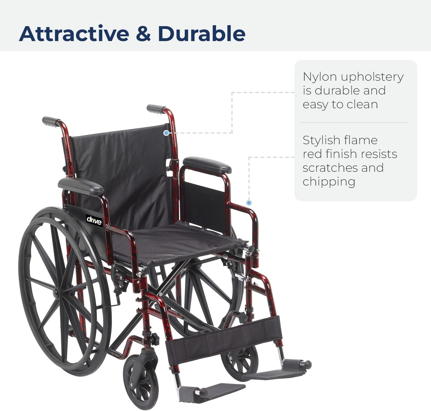 rebel lightweight wheelchair by drive medical