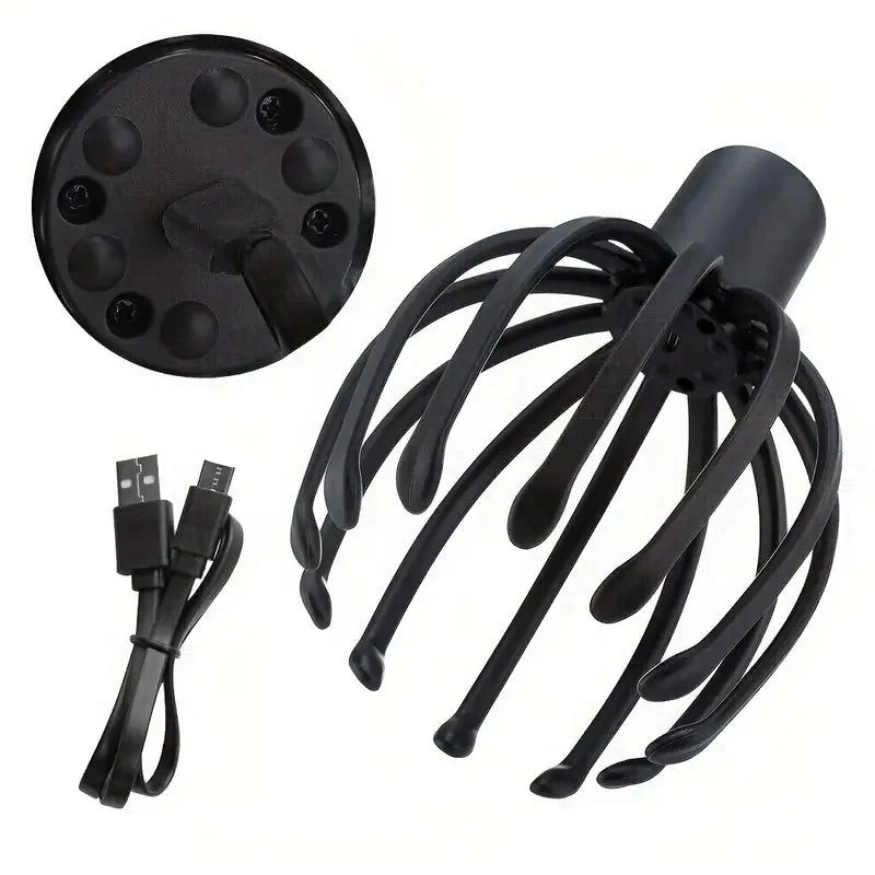 relieve tension stress with this electric head massager octopus scratcher perfect for deep relaxation fatigue relief