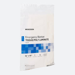 Emergency Blanket McKesson 56 X 90 Inch Tissue / Poly Laminate 10 oz.