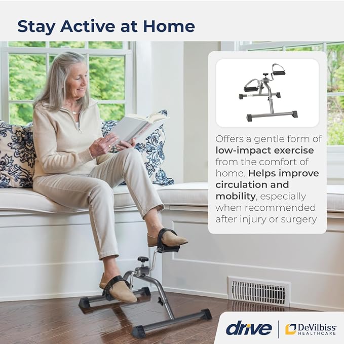 resistive pedal exerciser silver vein knocked down