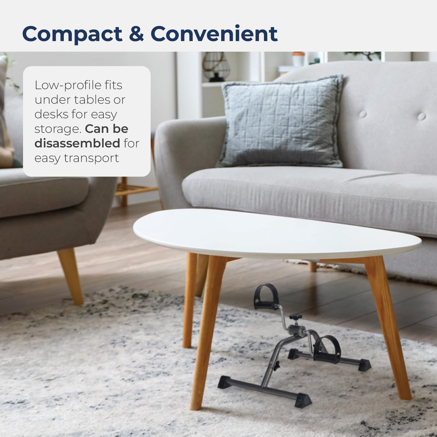 resistive pedal exerciser silver vein knocked down