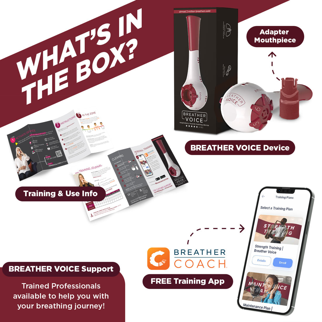 respiratory muscle trainer breather voice™ adult