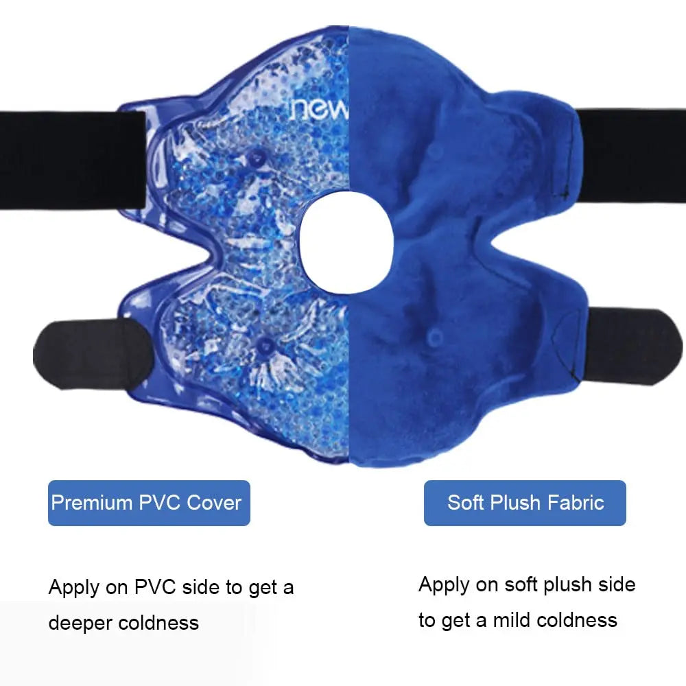 reusable knee support gel ice pack for sports injuries flexible knee surgery pack for pain relief cold hot compress therapy wrap