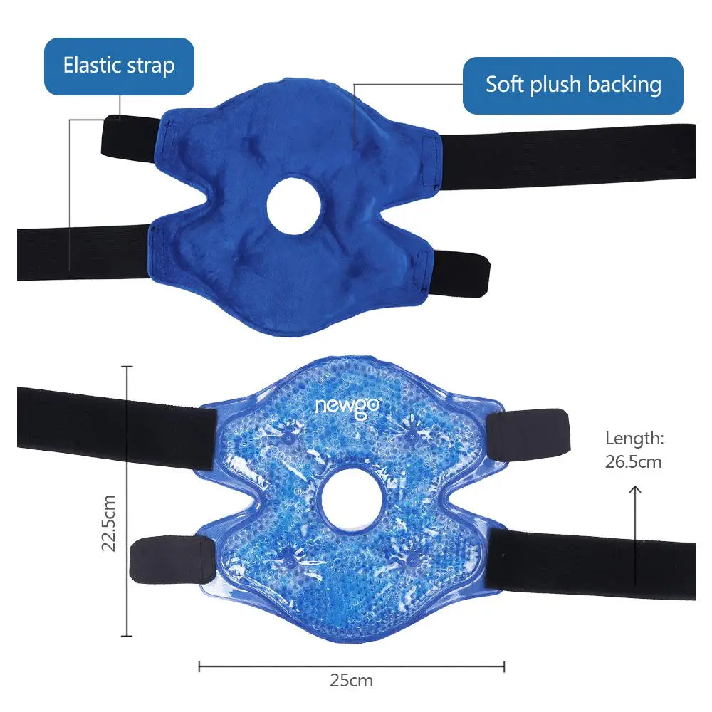 reusable knee support gel ice pack for sports injuries flexible knee surgery pack for pain relief cold hot compress therapy wrap