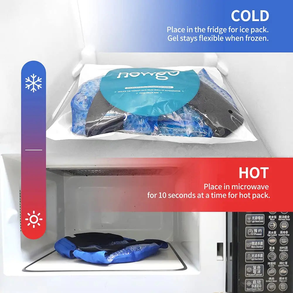 reusable knee support gel ice pack for sports injuries flexible knee surgery pack for pain relief cold hot compress therapy wrap