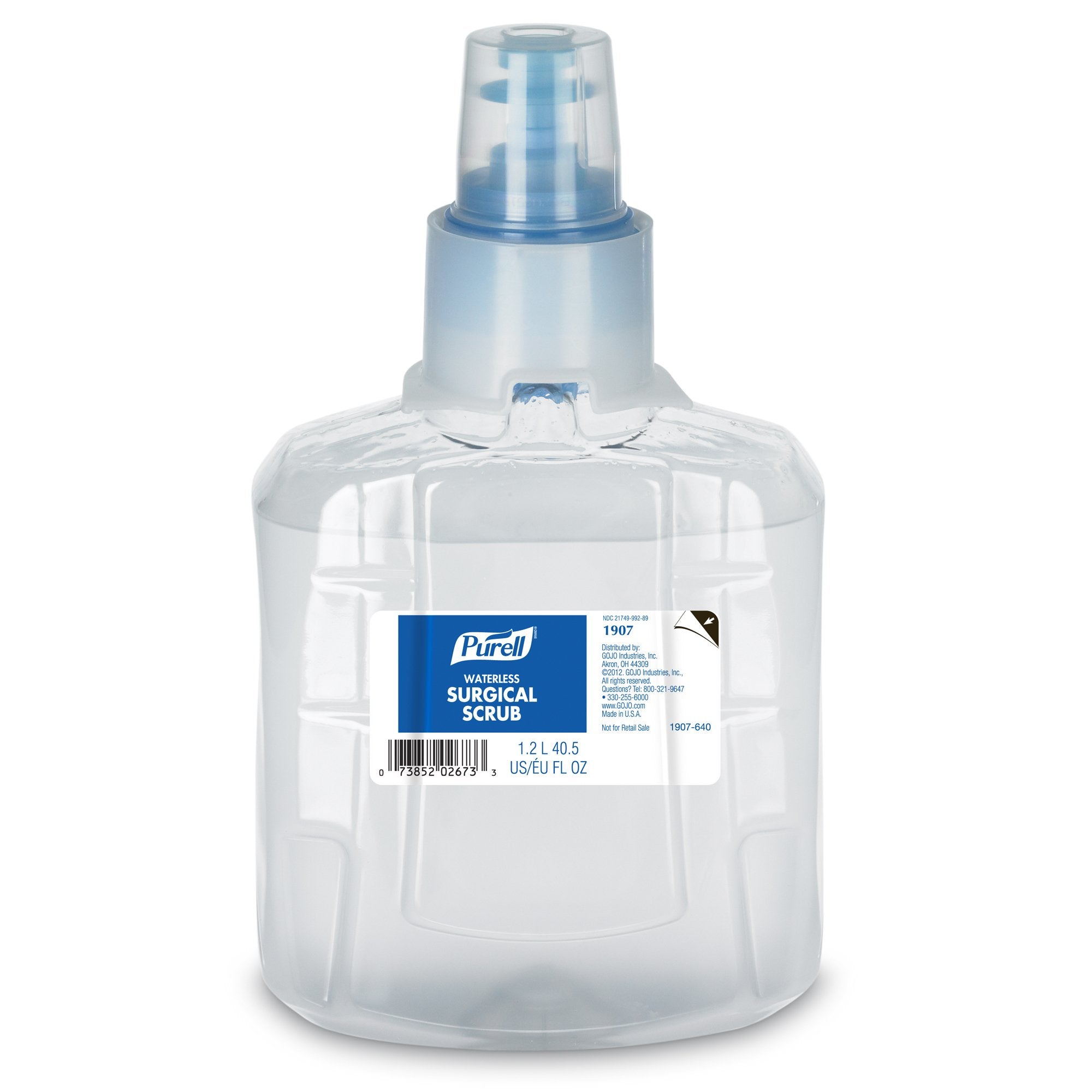 Waterless Surgical Scrub Purell 1,200 mL Dispenser Refill Bottle 70% Strength Ethyl Alcohol NonSterile, Packaging Type- Case