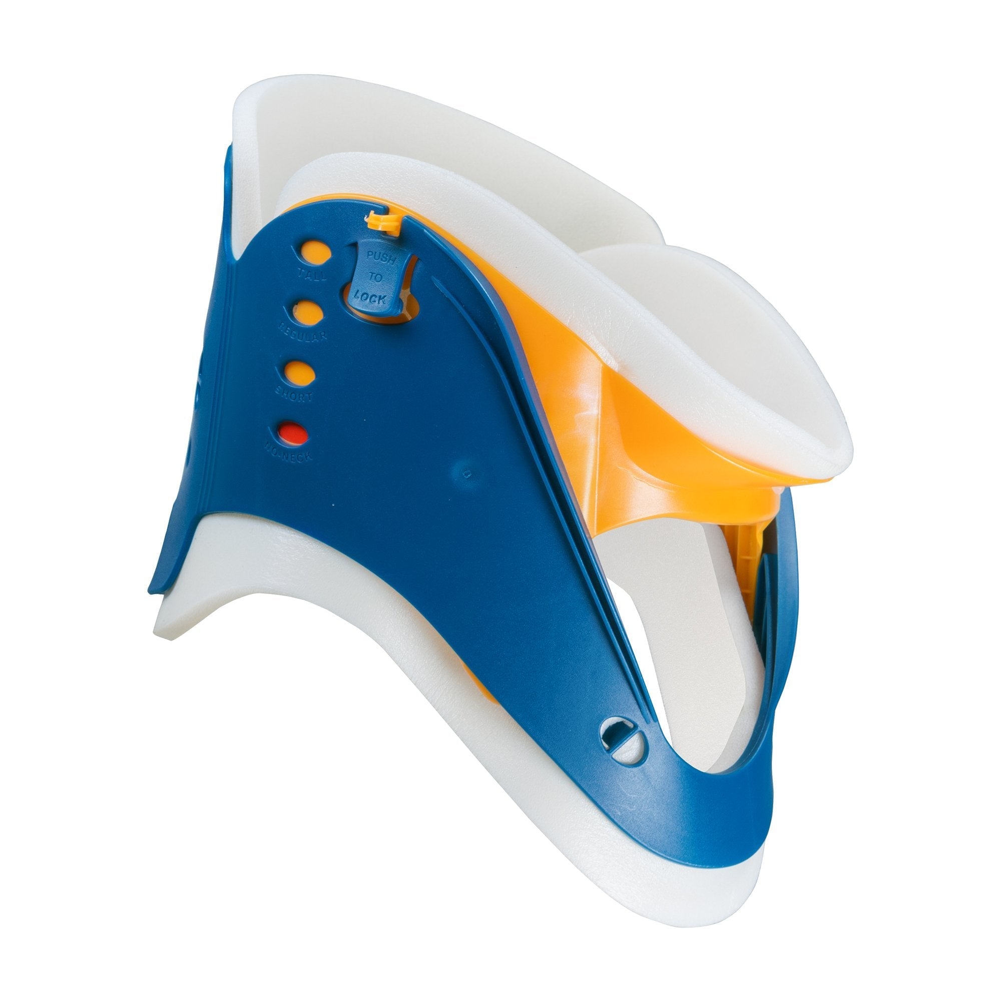 Rigid Cervical Collar McKesson Preformed Adult One Size Fits Most One Piece / Trachea Opening Adjustable Neck Circumference