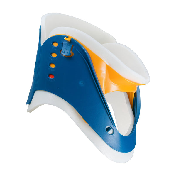 Rigid Cervical Collar McKesson Preformed Adult One Size Fits Most One Piece / Trachea Opening Adjustable Neck Circumference
