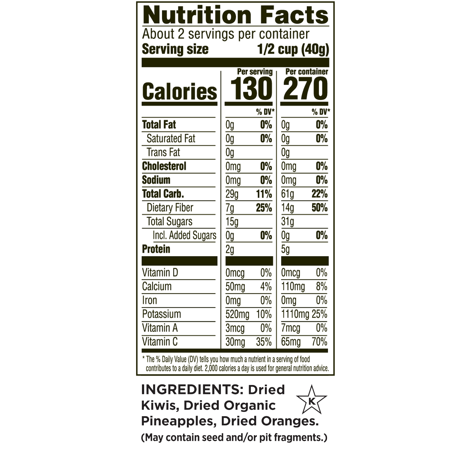 rind snacks dried fruit blend tropical case of 12 3 oz