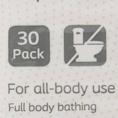 rinse free bath wipe bedside care easicleanse soft pack scented 30 count packaging type case