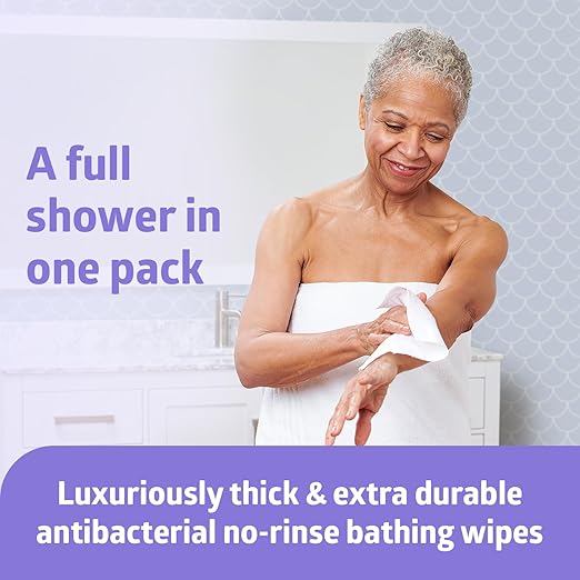 rinse free bath wipe readybath luxe soft pack scented 8 count packaging type case