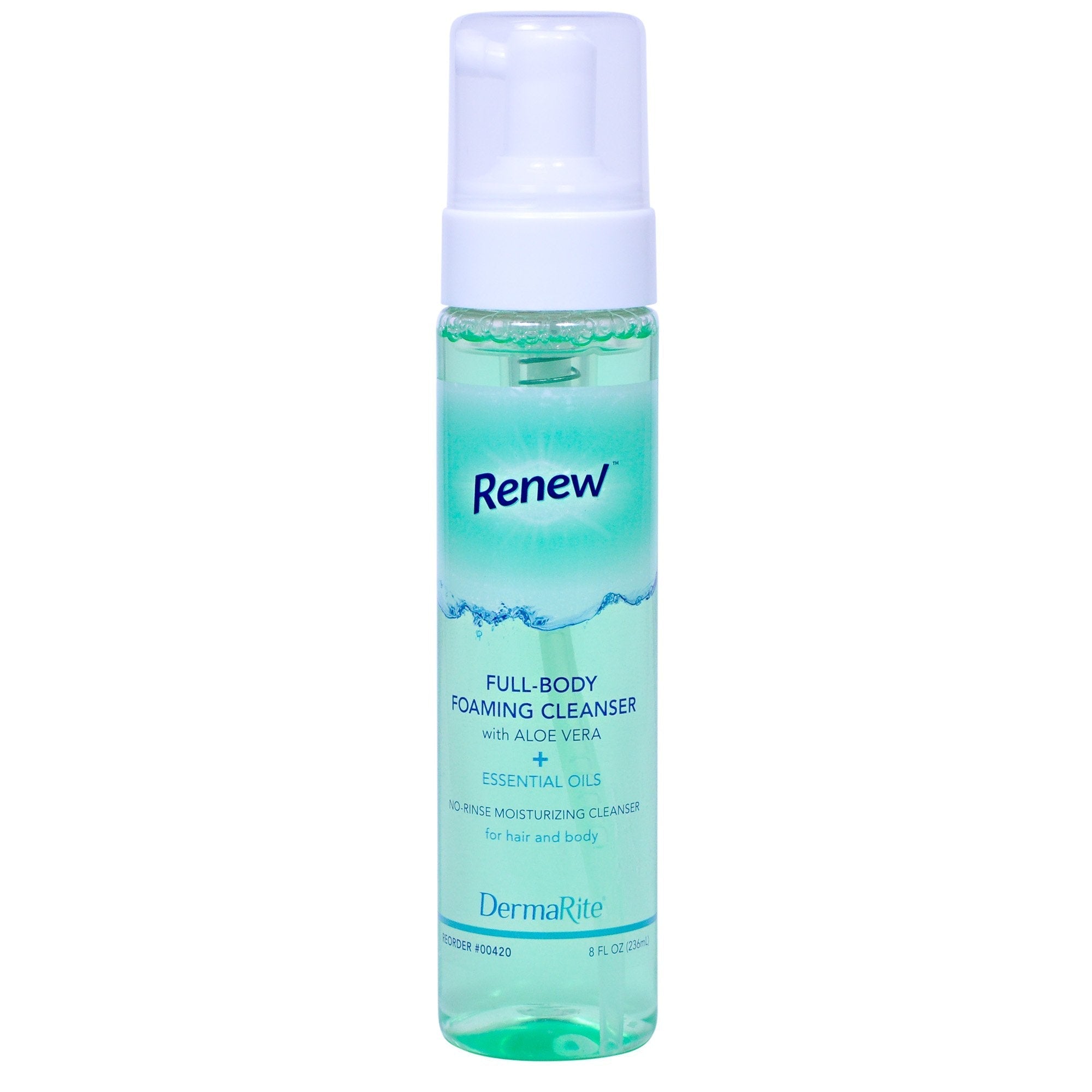 Rinse Free Body Wash Renew Foaming 8 oz. Pump Bottle Citrus Scent