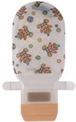 Colostomy Pouch Assura ColoKids Two-Piece System 6-1/4 Inch Length Drainable