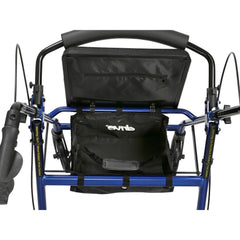 Rollator 4 wheel With Pouch & Padded Seat Blue   Drive   All Care Store