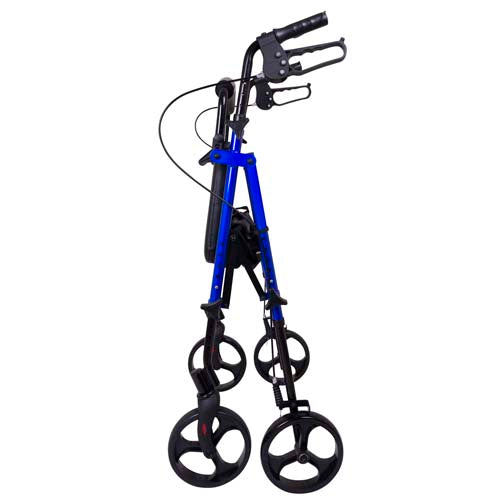 rollator aluminum height adjustable blue