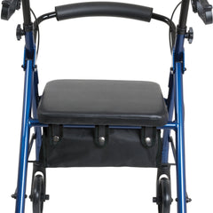 rollator junior aluminum 6 wheels blue