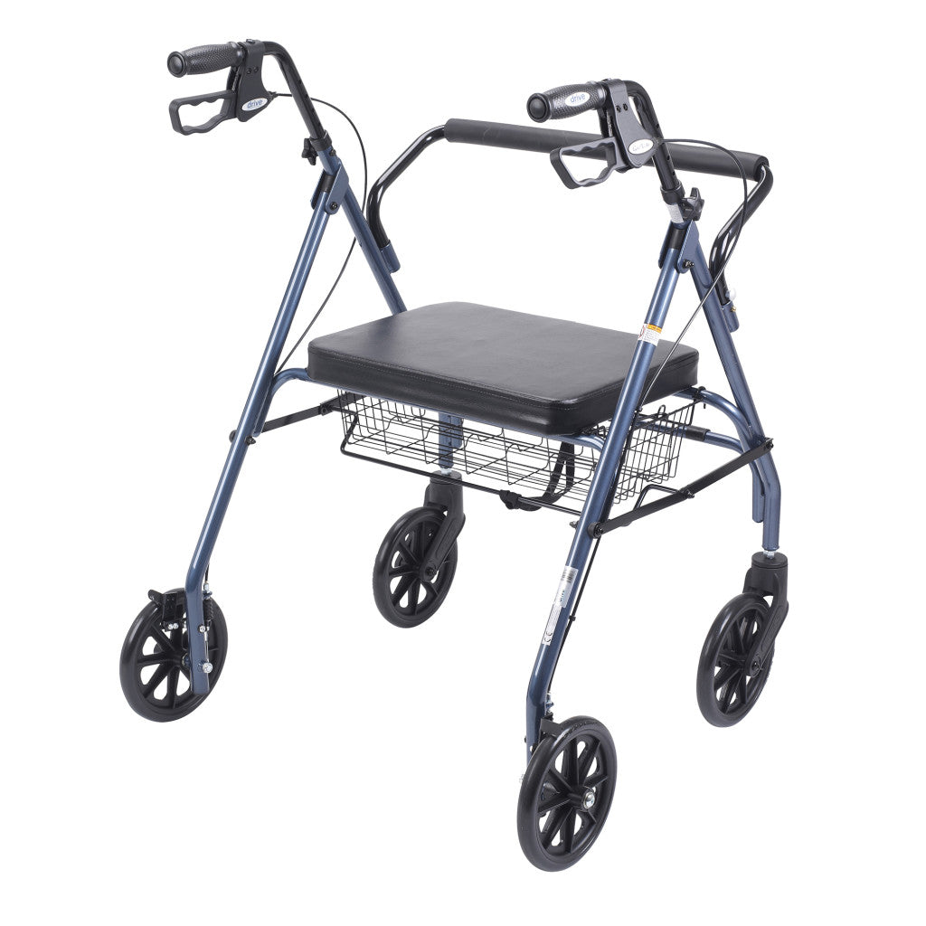 rollator oversize with loop bk blue bariatric steel