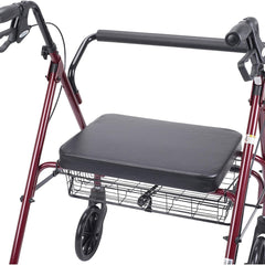 rollator oversize with loop bk red bariatric steel