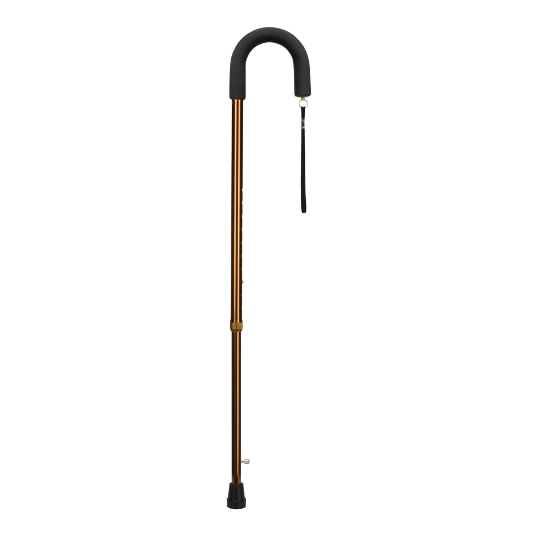 Round Handle Cane DMI Aluminum 30 to 39 Inch Height Bronze