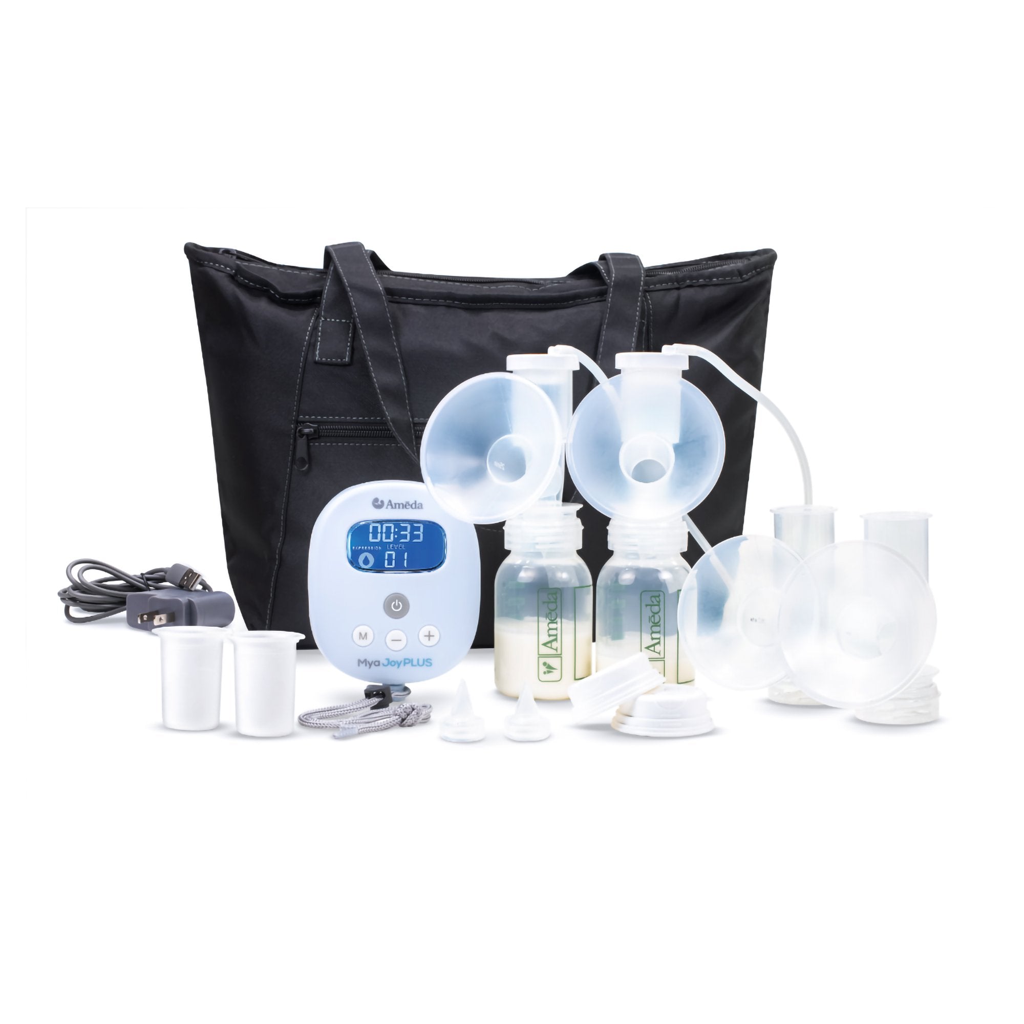 Double Electric Breast Pump Kit Ameda Mya Joy Plus