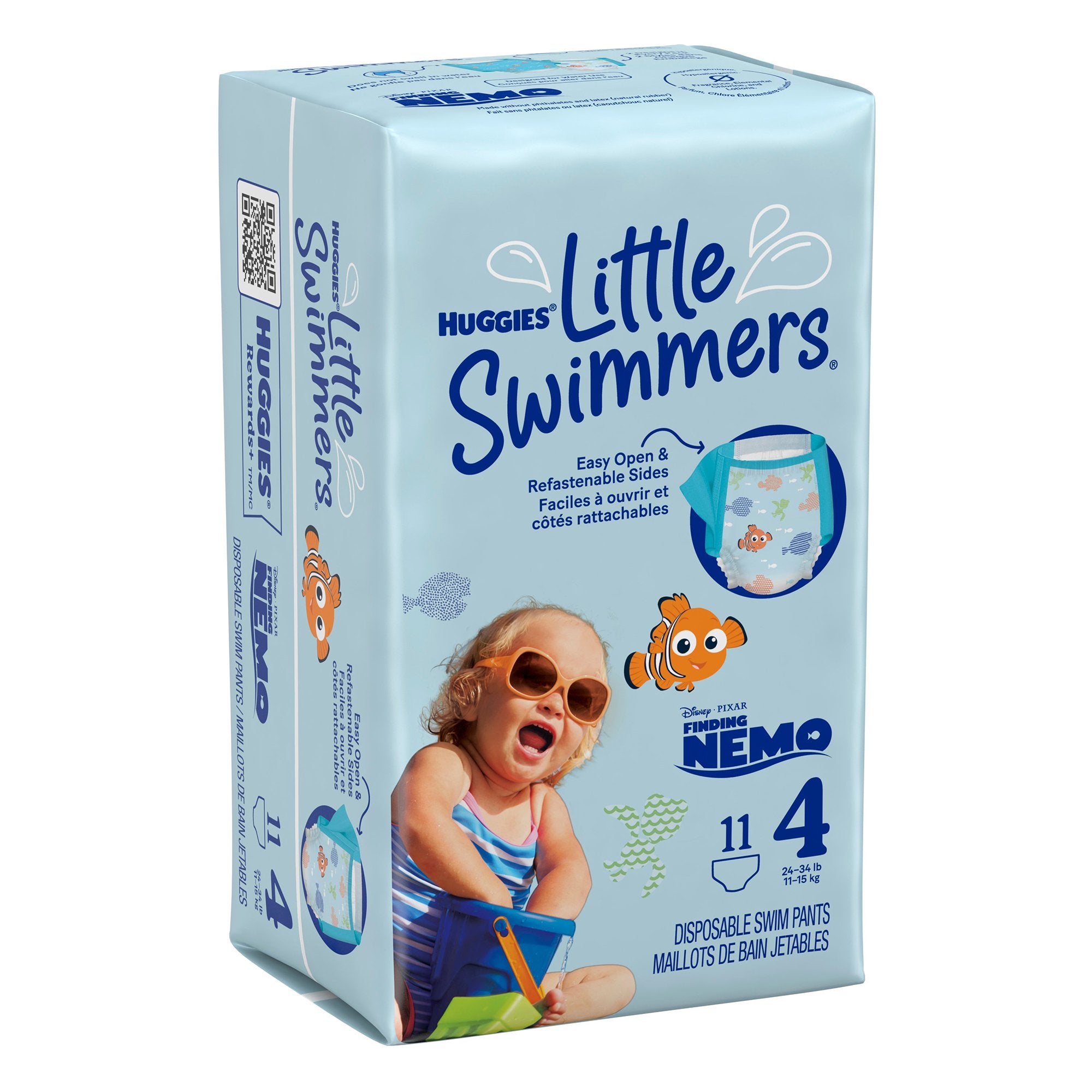 Unisex Baby Swim Diaper Huggies Little Swimmers Size 4 Disposable Heavy Absorbency, Packaging Type- Case