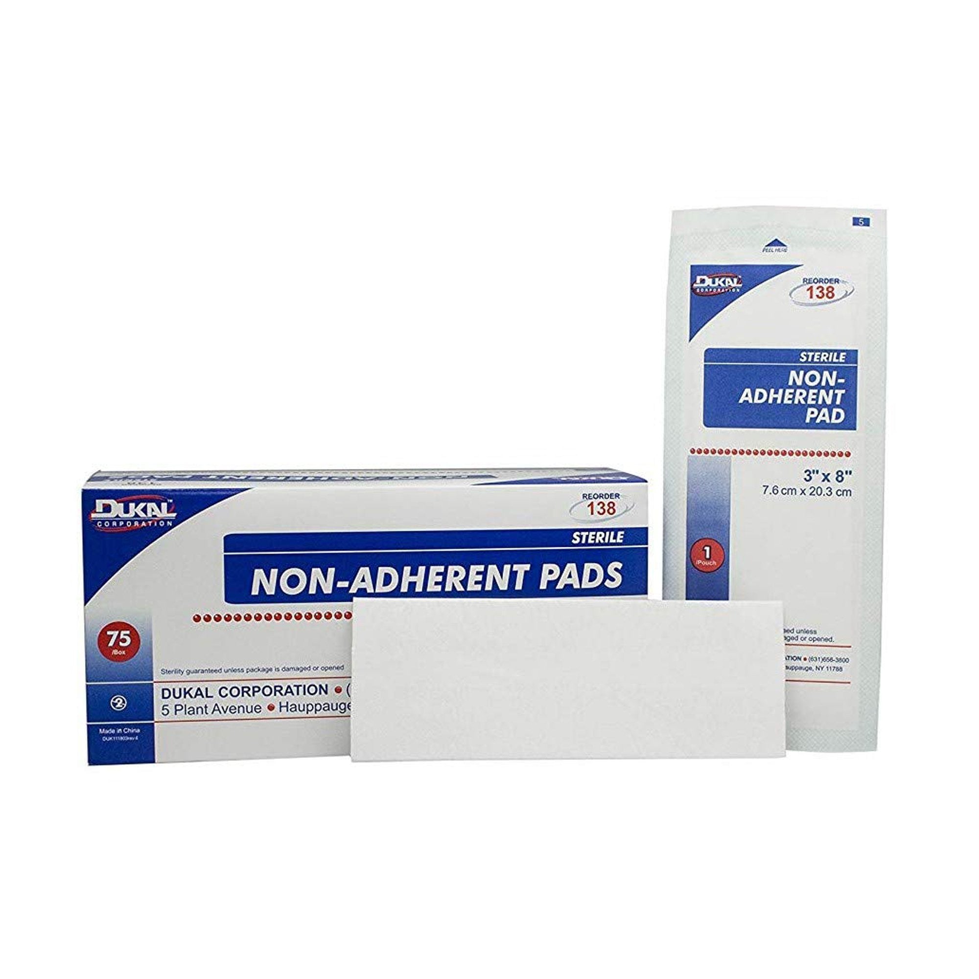 Non-Adherent Dressing Dukal 3 X 8 Inch Sterile 1 per Pack, Packaging Type- Box