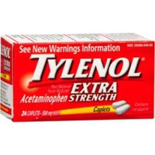 Pain Relief Tylenol 500 mg Strength Acetaminophen Caplet 24 per Bottle, Packaging Type- Case