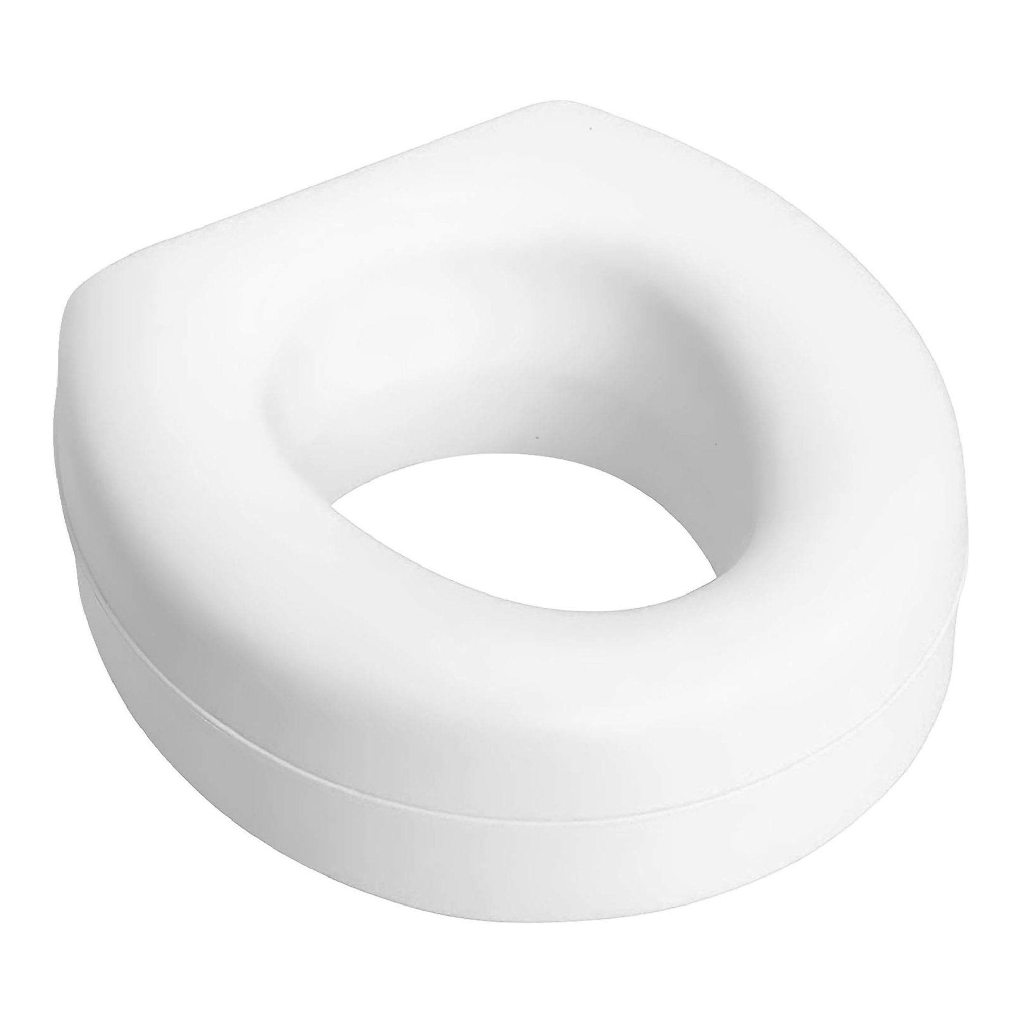 Raised Toilet Seat HealthSmart® 5 Inch Height White 250 lbs. Weight Capacity.