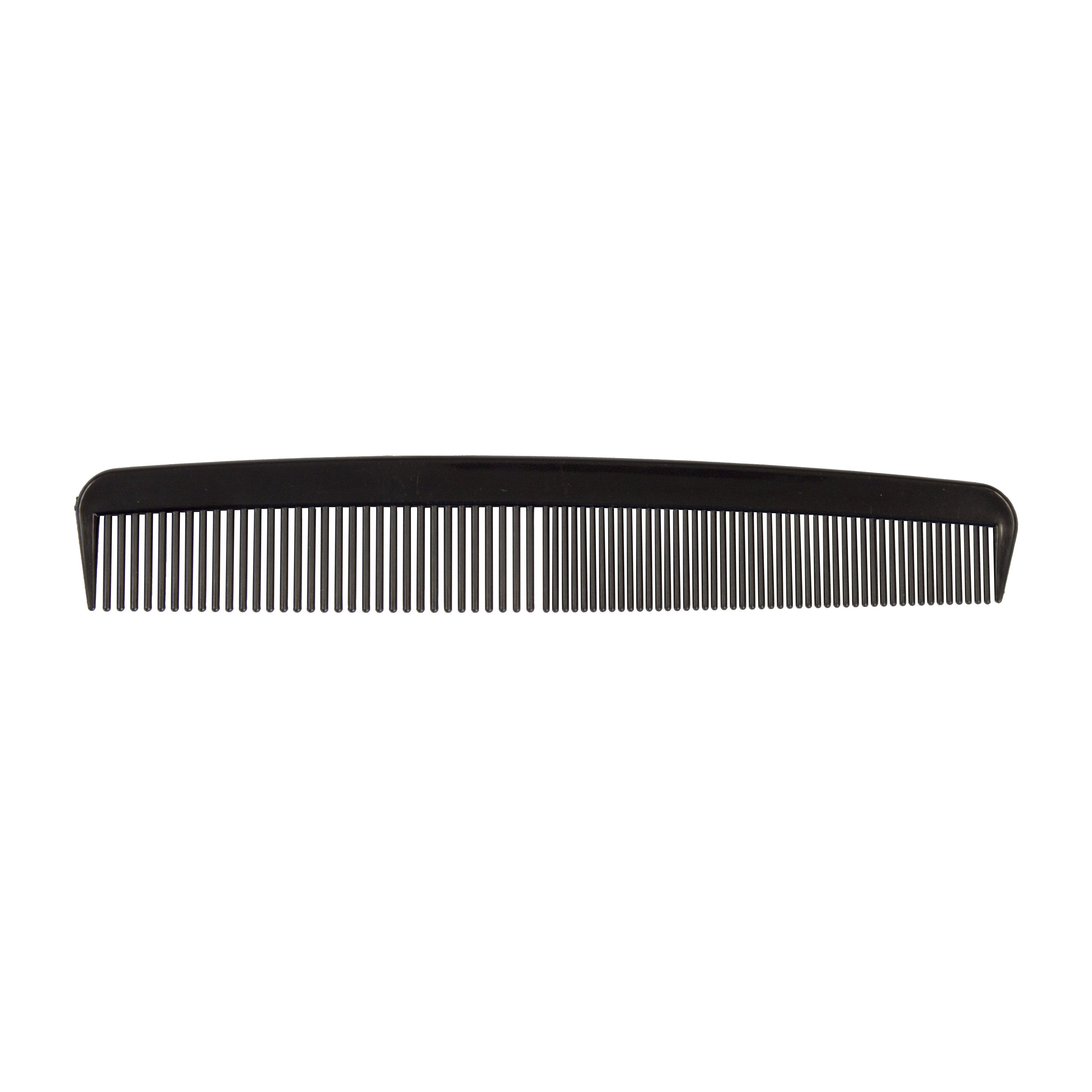 Comb Dynarex 7 Inch Black Plastic, Packaging Type- Box