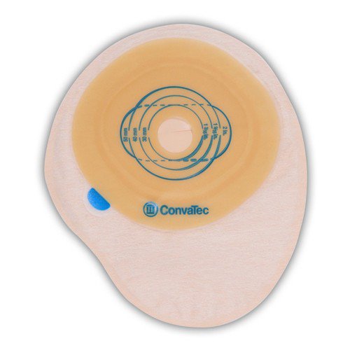 Ostomy Pouch Esteem+ One-Piece System 8 Inch Length Trim to Fit 13/16 to 2-3/4 Inch Stoma Closed End, Packaging Type- Box