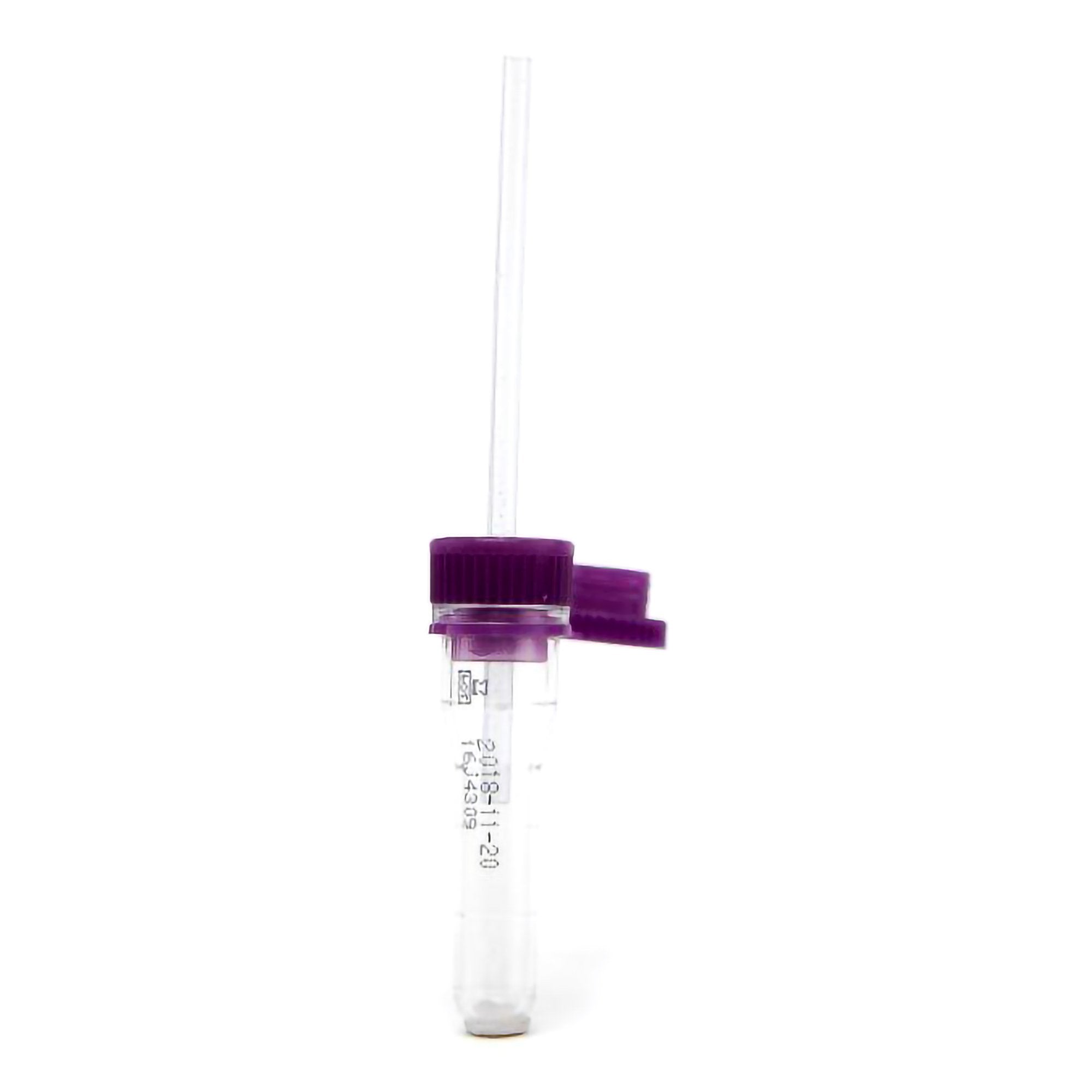 Safe T Fill Capillary Blood Collection Tube K2 EDTA Additive 200 µL Pierceable Attached Cap Plastic Tube