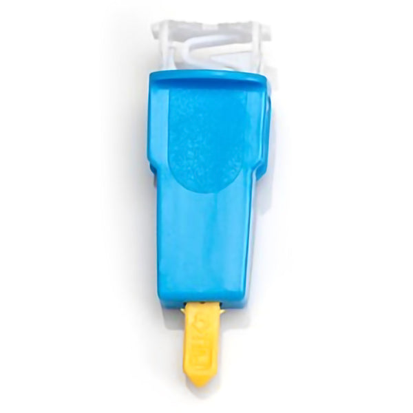 Safety Lancet Capiject 2.0 mm Blade Retractable Push Button Activation Finger