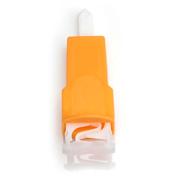 Safety Lancet Capiject 23 Gauge Retractable Push Button Activation Finger