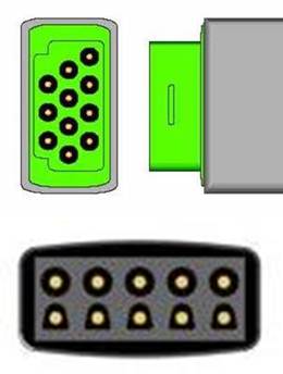 ECG Cable Sage Services 11 Pin Connector Monitor Side, 5 Lead, 3.0m