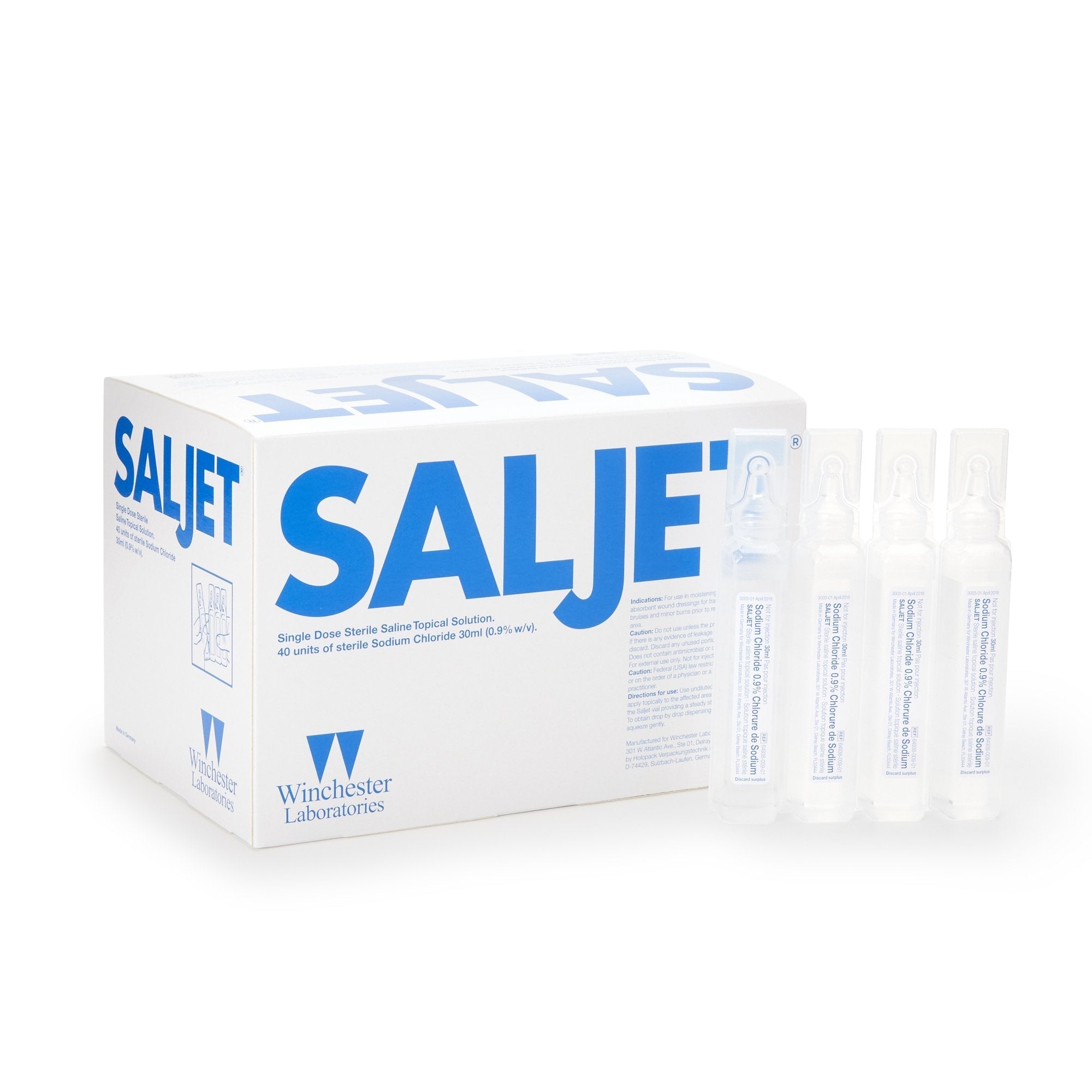 Irrigation Solution Saljet 0.9% Sodium Chloride, Preservative Free Not for Injection Unit Dose Vial 30 mL
