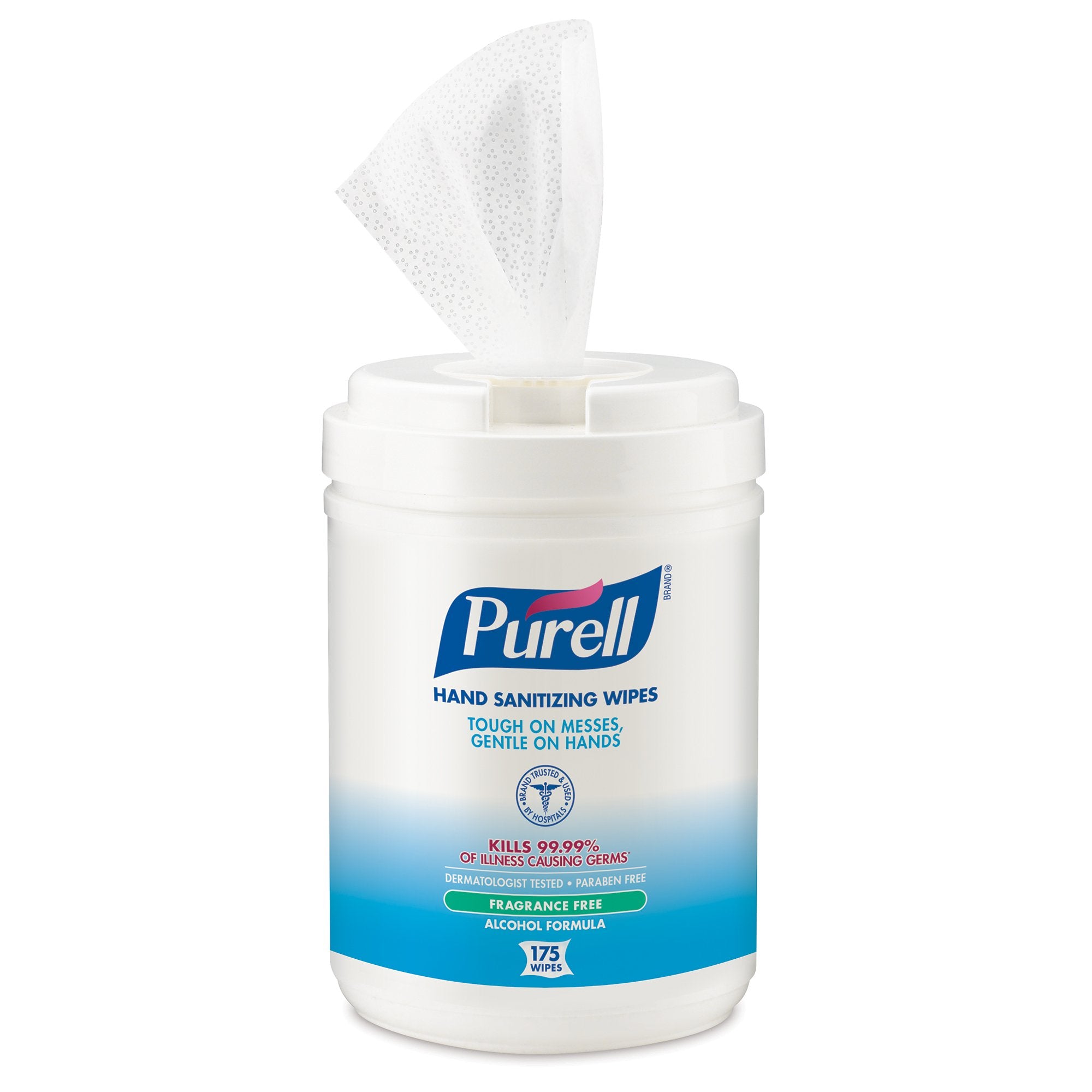 Hand Sanitizing Wipe Purell 175 Count Ethyl Alcohol Wipe Canister, Packaging Type- Case