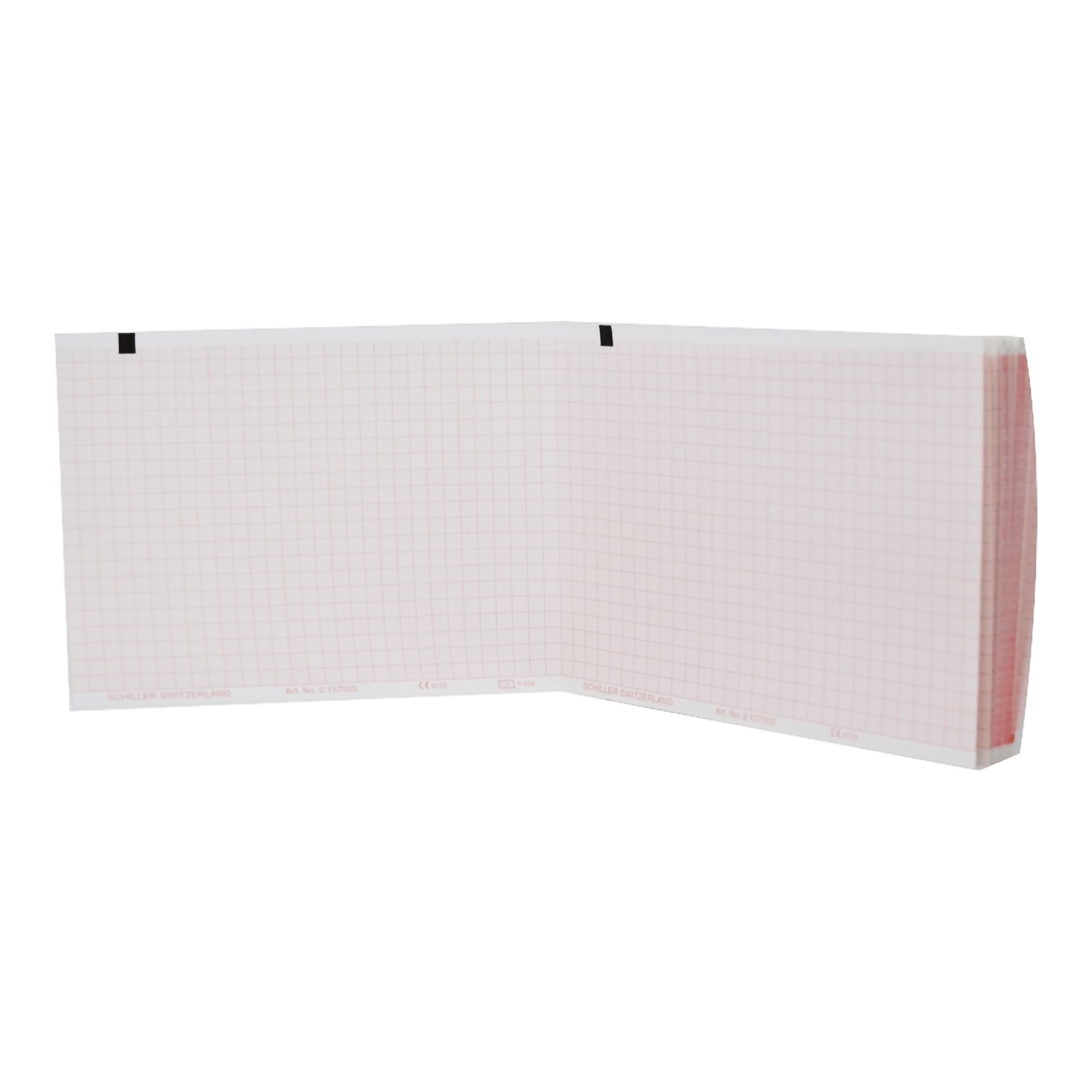 Recording Chart Paper Shiller Z-Fold Red Grid, Packaging Type- Case