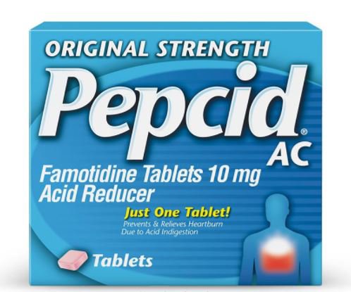 Antacid Pepcid AC 10 mg Strength Tablet 30 per Box, Packaging Type- Box