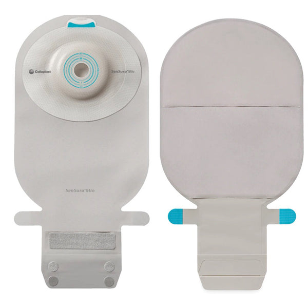 Ostomy Pouch SenSura Mio Convex One Piece System 11 Inch Length, Maxi Deep Convex, Pre Cut 13/16 Inch Stoma Drainable