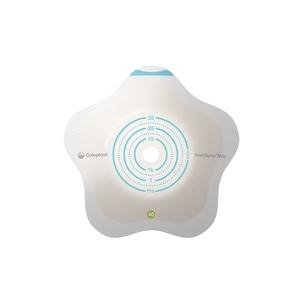Ostomy Barrier SenSura Mio Convex Flip Trim to Fit, Extended Wear Elastic Adhesive 40 mm Flange Green Code System 3/8 to 1 3/4 Inch Opening