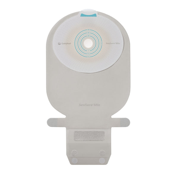 Ostomy Pouch SenSura Mio One Piece System 11 Inch Length, Maxi Flat, Pre Cut 1 9/16 Inch Stoma Drainable