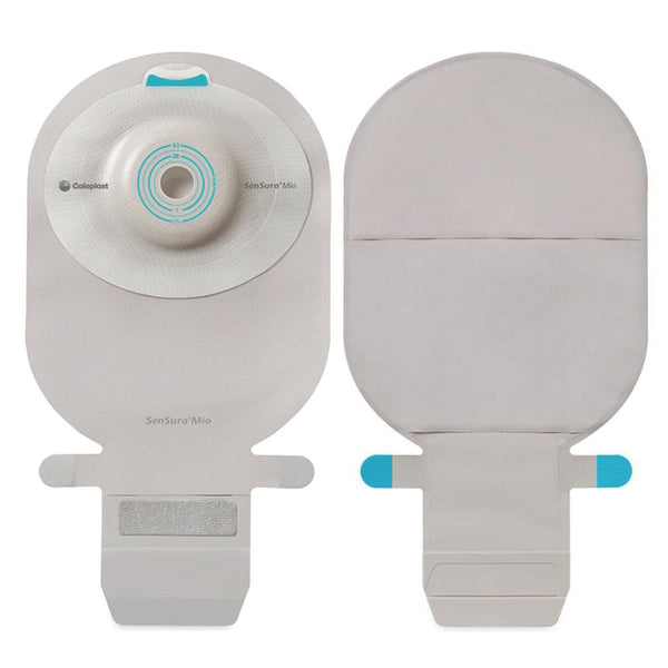 Ostomy Pouch SenSura Mio One Piece System 11 Inch Length, Maxi Flat, Pre Cut 1 1/4 Inch Stoma Drainable